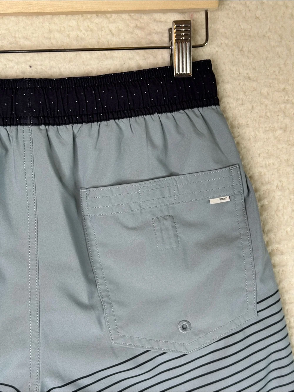 Vuori Kore Short Lined Athletic Shorts V302 Light Blue Green Men's Size XS